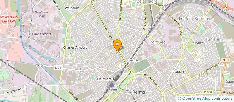 localisation de l'entreprise MONSIEUR VIRGILE BAUDOIN à REIMS