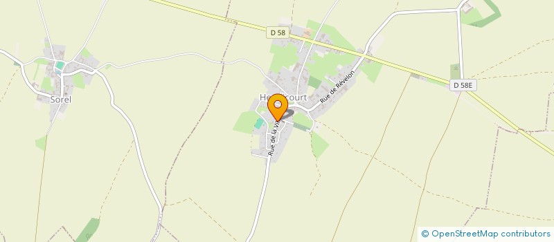 localisation de l'entreprise MONSIEUR VIRGILE BLERIOT  HEUDICOURT