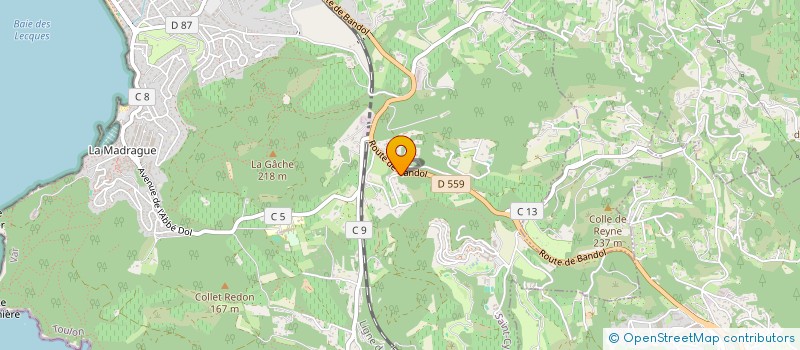 localisation de l'entreprise MONSIEUR VIRGILE BOTTERO  SAINT-CYR-SUR-MER