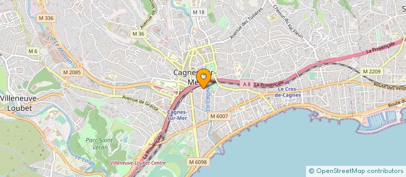 localisation de l'entreprise MONSIEUR VIRGILE BRANCALEONI à CAGNES-SUR-MER