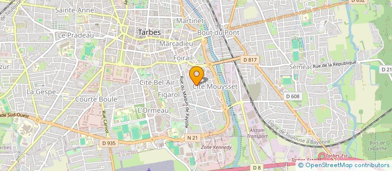 localisation de l'entreprise MONSIEUR VIRGILE CAUSSADE  TARBES