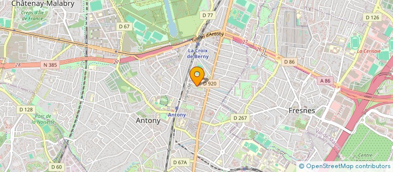 localisation de l'entreprise MONSIEUR VIRGILE CHEVANCE  ANTONY