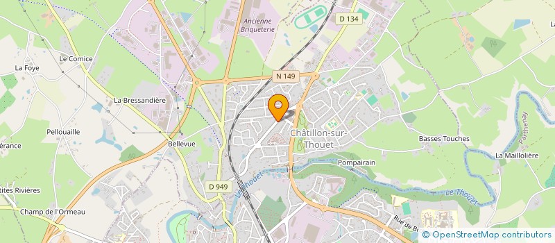 localisation de l'entreprise MONSIEUR VIRGILE COUET  CHATILLON-SUR-THOUET