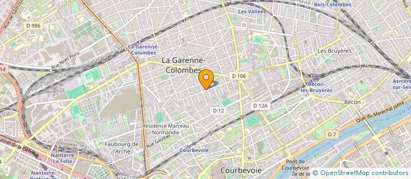 localisation de l'entreprise MONSIEUR VIRGILE DONADIEU  LA GARENNE-COLOMBES