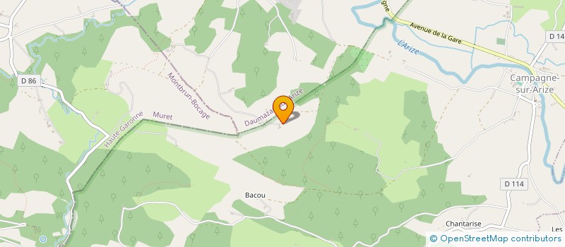 localisation de l'entreprise MONSIEUR VIRGILE DUMAS à CAMPAGNE-SUR-ARIZE