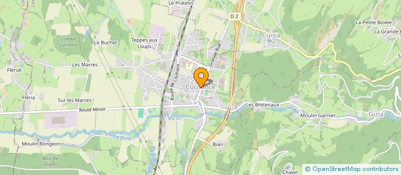 localisation de l'entreprise MONSIEUR VIRGILE GRAS  COUSANCE