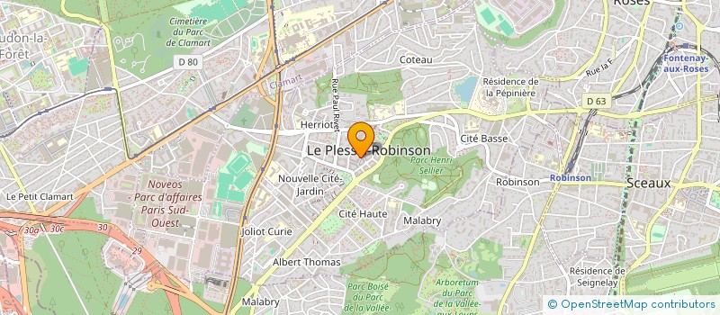 localisation de l'entreprise MONSIEUR VIRGILE GUIVIGOU MANGOYE à LE PLESSIS-ROBINSON
