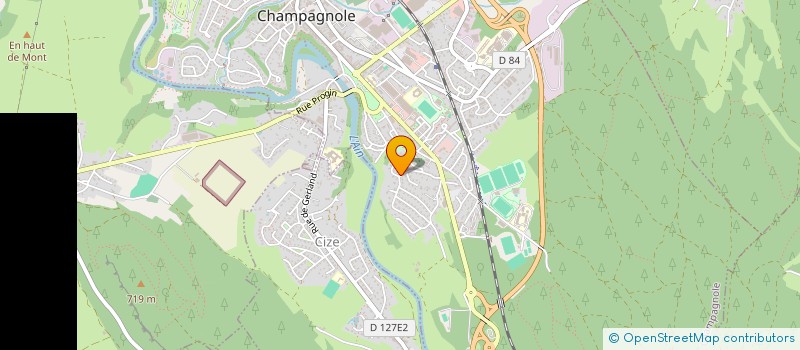 localisation de l'entreprise MONSIEUR VIRGILE HERMAND  CHAMPAGNOLE