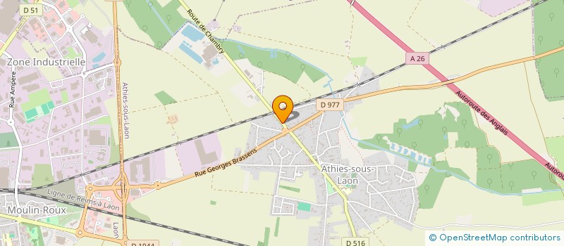 localisation de l'entreprise MONSIEUR VIRGILE JOVET  ATHIES-SOUS-LAON