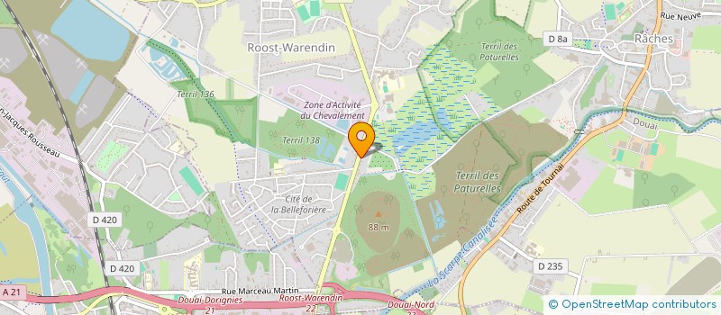 localisation de l'entreprise MONSIEUR VIRGILE LANGELIN  ROOST-WARENDIN