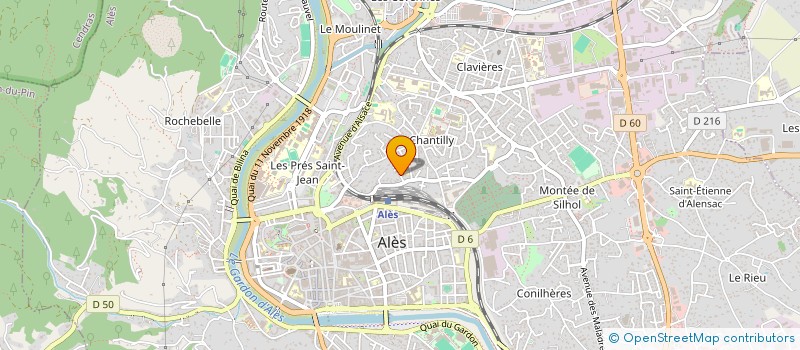 localisation de l'entreprise MONSIEUR VIRGILE LAPISARDI  ALES