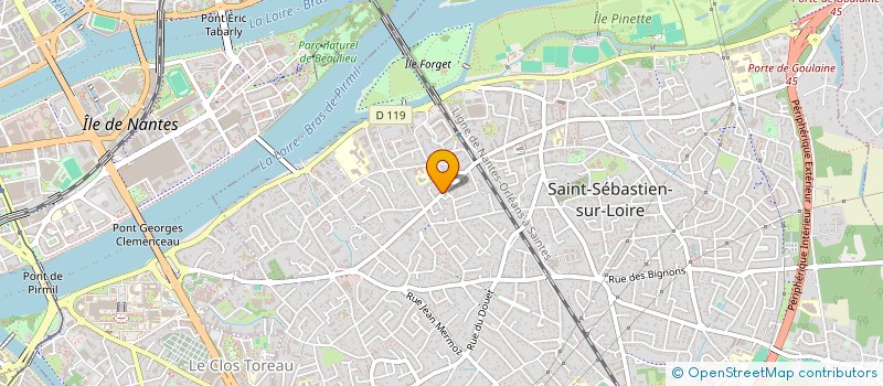 localisation de l'entreprise MONSIEUR VIRGILE LE CALVE  SAINT-SEBASTIEN-SUR-LOIRE