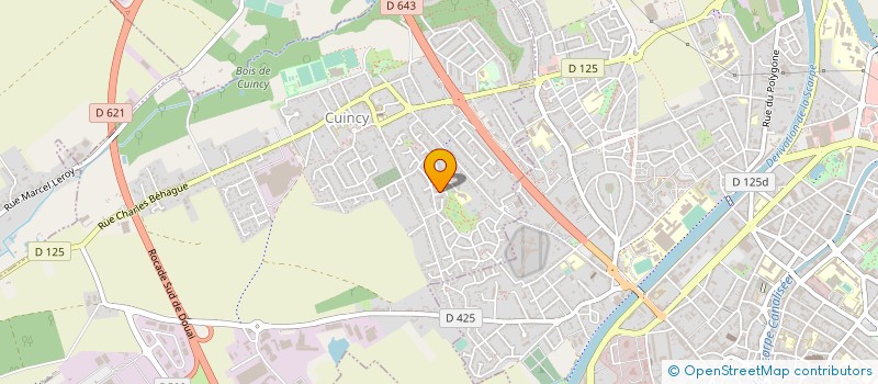 localisation de l'entreprise MONSIEUR VIRGILE LENNE  CUINCY