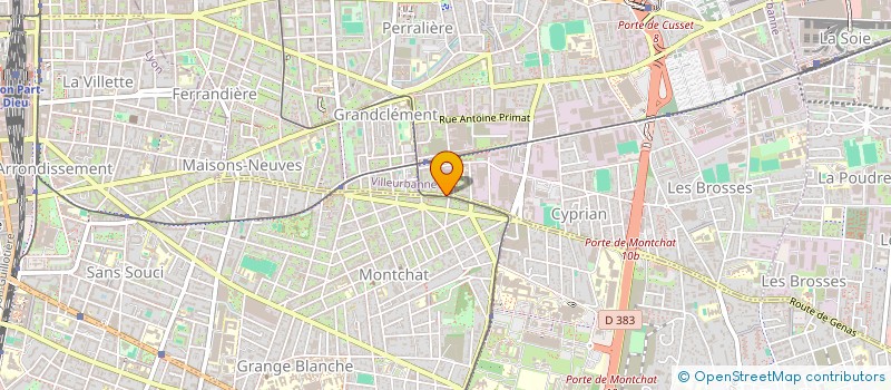 localisation de l'entreprise MONSIEUR VIRGILE NICOLAS  VILLEURBANNE