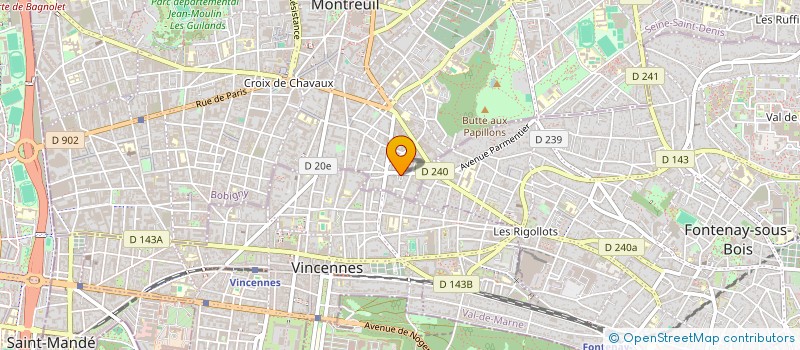 localisation de l'entreprise MONSIEUR VIRGILE ORPHEE ALLANGBA à MONTREUIL