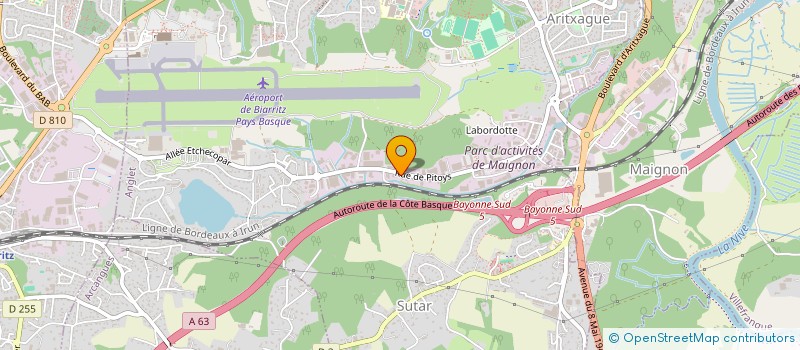 localisation de l'entreprise MONSIEUR VIRGILE PILON  ANGLET