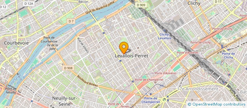 localisation de l'entreprise MONSIEUR VIRGILE POIRIER à LEVALLOIS-PERRET