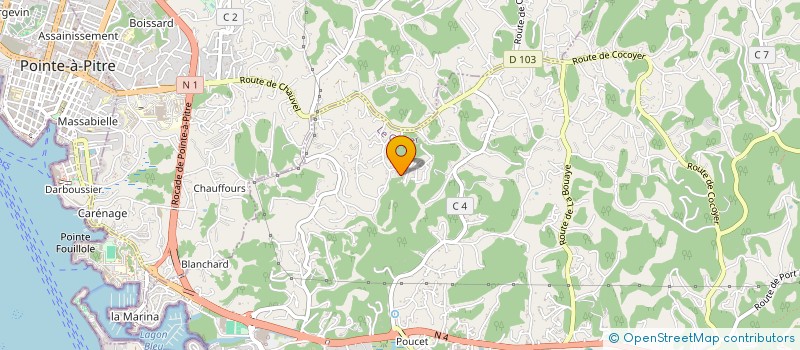 localisation de l'entreprise MONSIEUR VIRGILE POPOTE  LE GOSIER