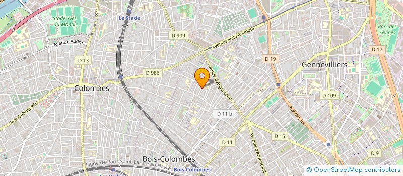 localisation de l'entreprise MONSIEUR VIRGILE SERRAU à BOIS-COLOMBES