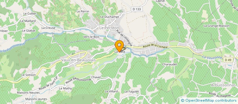 localisation de l'entreprise MONSIEUR VIRGILE TROMPETTE  VAUX-EN-BEAUJOLAIS