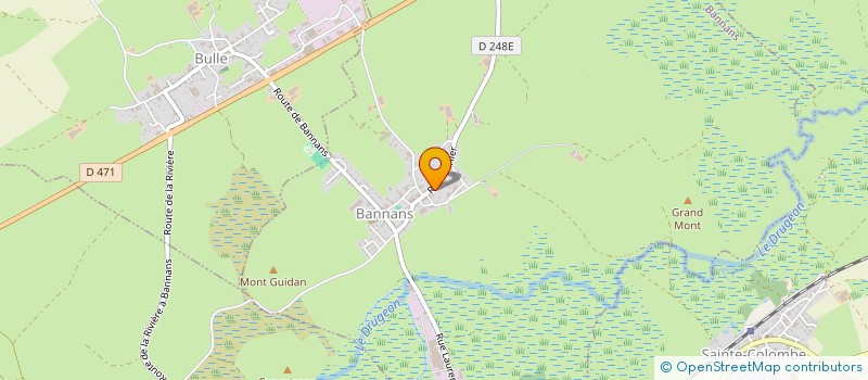 localisation de l'entreprise MONSIEUR VIRGILE VUILLAUME  BANNANS