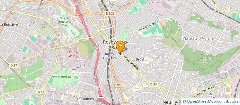localisation de l'entreprise MONSIEUR VIRGILIO DA ROCHA à ROSNY-SOUS-BOIS