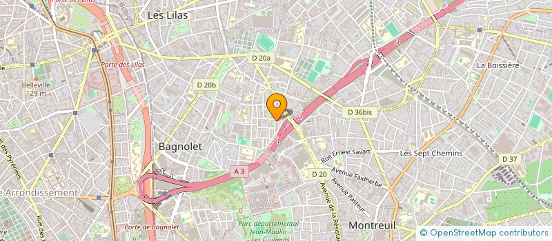 localisation de l'entreprise MONSIEUR VIRGILO DE ASCENCAO à BAGNOLET