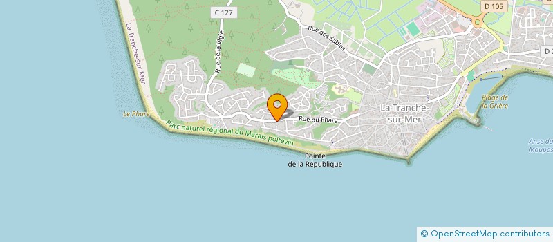 localisation de l'entreprise MONSIEUR VIRGINIE BARTKOWIAK  LA TRANCHE-SUR-MER