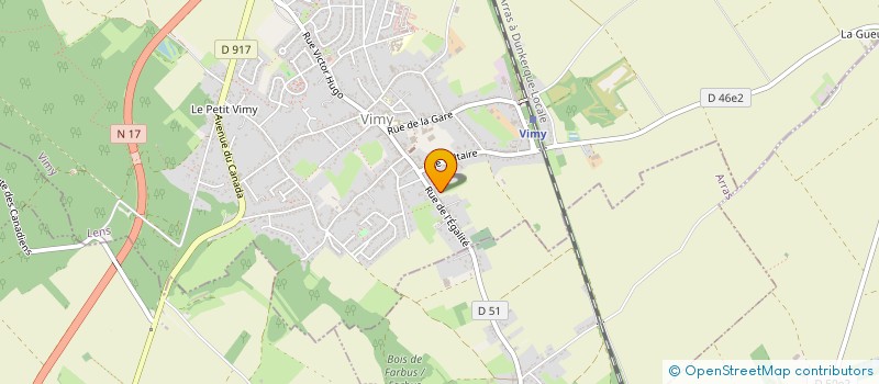 localisation de l'entreprise MONSIEUR VIRGINIE DESSOLIN  VIMY