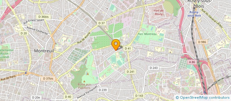 localisation de l'entreprise MONSIEUR VIRGINIO GAUDENZI à MONTREUIL