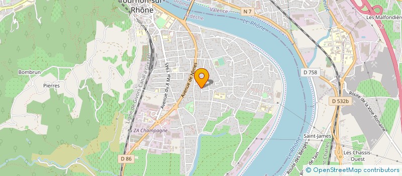 localisation de l'entreprise MONSIEUR VIRGINIO SPROVIERI à TOURNON-SUR-RHONE