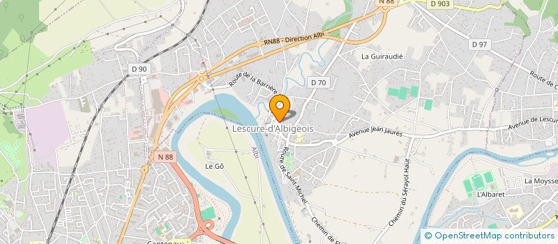 localisation de l'entreprise MONSIEUR VIRGYL VALLEE  LESCURE-D'ALBIGEOIS