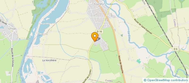 localisation de l'entreprise MONSIEUR VIRICEL JORIS  CUZIEU