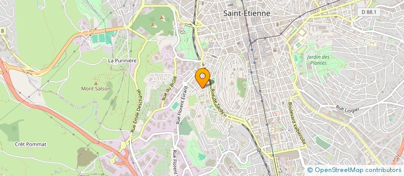 localisation de l'entreprise MONSIEUR VIRICEL SABY à SAINT-ETIENNE