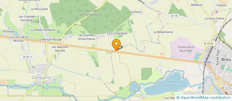 localisation de l'entreprise MONSIEUR VITAL ARRONDEAU à DAMPIERRE-SOUS-BROU