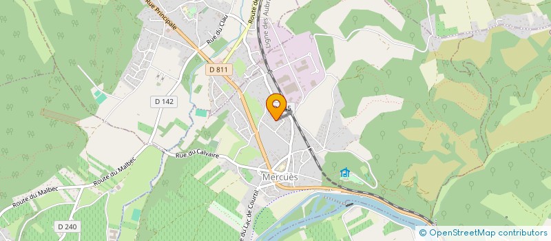 localisation de l'entreprise MONSIEUR VITAL FAERBER  MERCUES