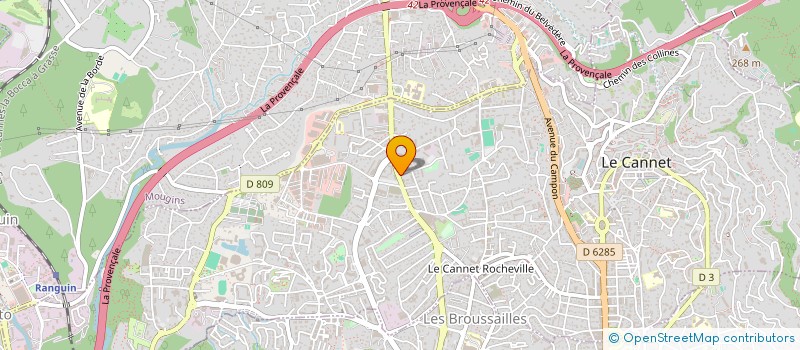 localisation de l'entreprise MONSIEUR VITALIE ANTONOVICI à LE CANNET