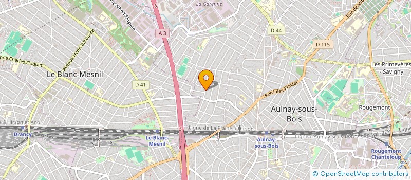 localisation de l'entreprise MONSIEUR VITALIE CARAUS à AULNAY-SOUS-BOIS