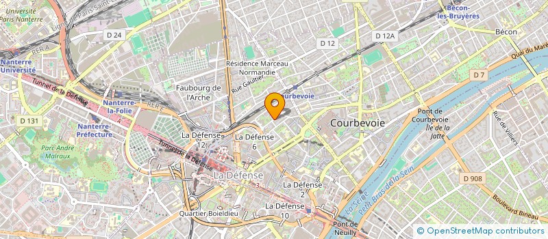 localisation de l'entreprise MONSIEUR VITALII KOLOMIIETS à COURBEVOIE