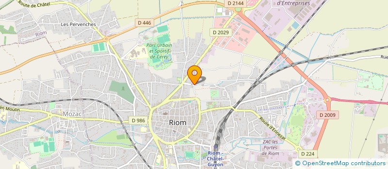 localisation de l'entreprise MONSIEUR VITOR ALVES FERREIRA  RIOM