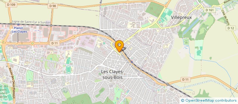 localisation de l'entreprise MONSIEUR VITOR DE LIMA VIEIRA  LES CLAYES-SOUS-BOIS