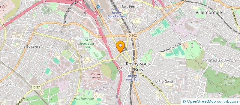 localisation de l'entreprise MONSIEUR VITOR DE OLIVEIRA BASTOS à ROSNY-SOUS-BOIS