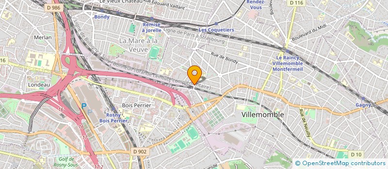 localisation de l'entreprise MONSIEUR VITOR MANUEL PEREIRA GASPAR à VILLEMOMBLE