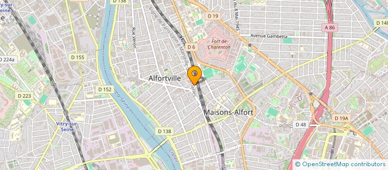 localisation de l'entreprise MONSIEUR VITTORIO BRUNETTINI à ALFORTVILLE