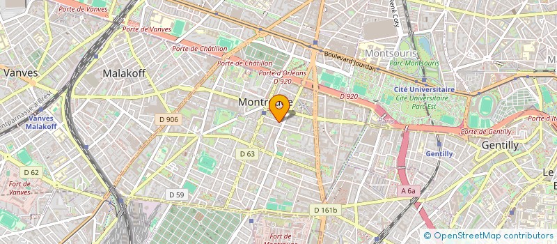 localisation de l'entreprise MONSIEUR VITTORIO PALMIERI  MONTROUGE