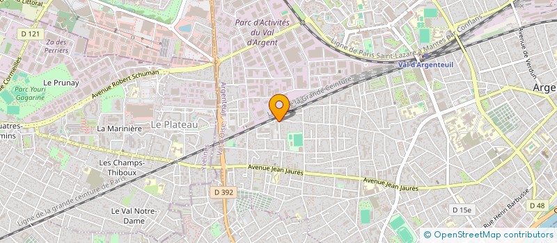 localisation de l'entreprise MONSIEUR VIVADIEU ARIS  ARGENTEUIL