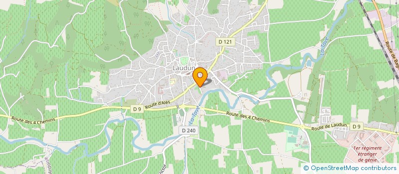 localisation de l'entreprise MONSIEUR VIVIAN ABRIEU  LAUDUN L'ARDOISE