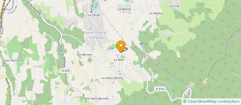 localisation de l'entreprise MONSIEUR VIVIAN BLANCHON à SAINT-PIERRE-LA-PALUD