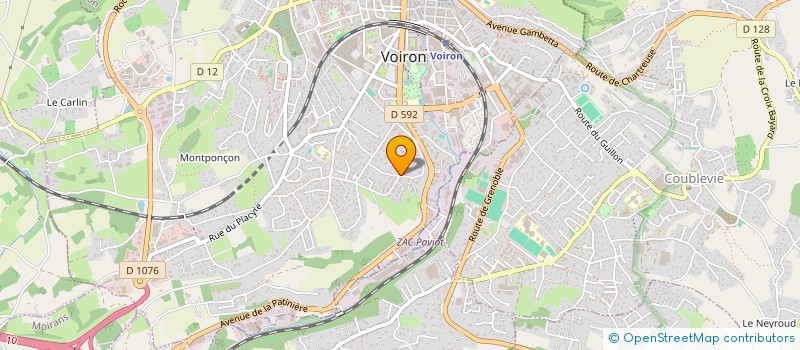 localisation de l'entreprise MONSIEUR VIVIAN GOMEZ  VOIRON