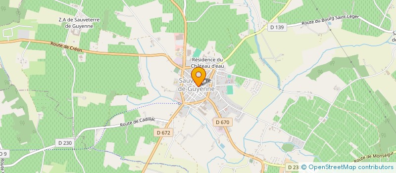 localisation de l'entreprise MONSIEUR VIVIAN ROUZIER  SAUVETERRE-DE-GUYENNE